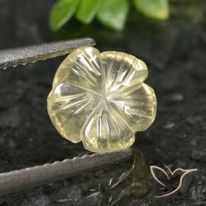 1.90 карата, натуральный Палевый Кварц, Огранка Цветок, Прозрачный