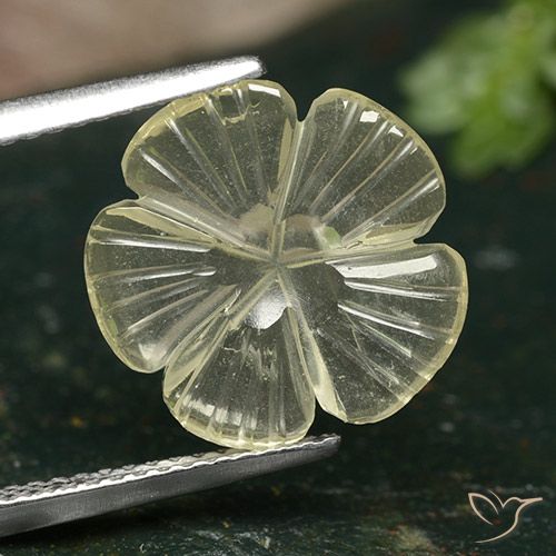 2.82ct Натуральный Средний желтый Кварц, Огранка Цветок, Прозрачный