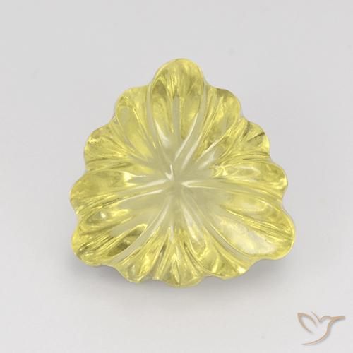 5.66ct Натуральный Лагуна желтая Кварц, Триллион, Прозрачный