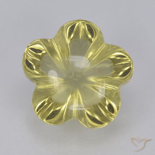 2.68ct Натуральный Лагуна желтая Кварц, Огранка Цветок, Прозрачный