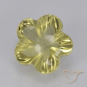 2.68 карата, натуральный Лагуна желтая Кварц, Огранка Цветок, Прозрачный