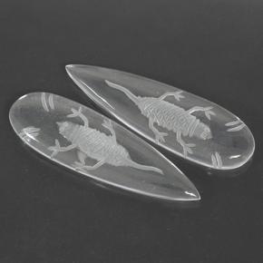 29.12 карата, натуральный Ясно Белый Кварц, Форма груши, Прозрачный