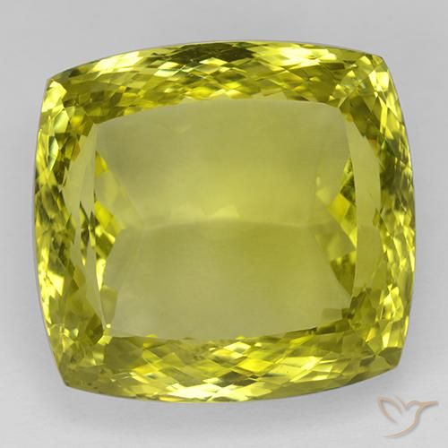 73.08ct Натуральный Кукурузно-желтый Кварц, Подушка, IF