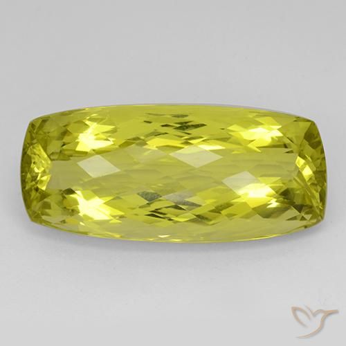 46.05ct Натуральный Кукурузно-желтый Кварц, Подушка, IF