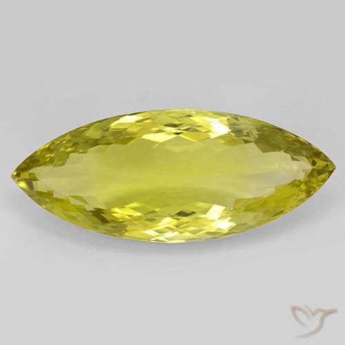 57.97ct Натуральный Кукурузно-желтый Кварц, Маркиза, IF