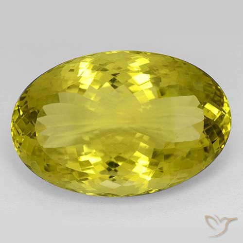 101.00ct Натуральный Ананас желтый Кварц, Овал, IF