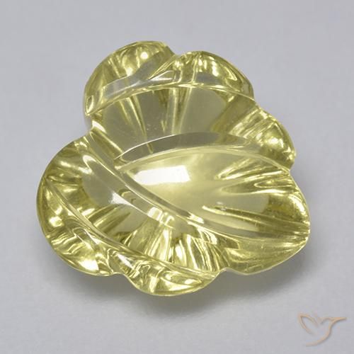 4.94ct Натуральный Зеленовато-желтый Кварц, причудливая, Прозрачный