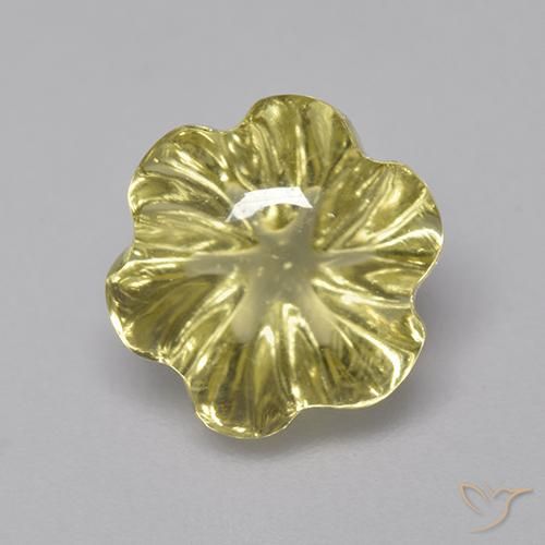 3.79ct Натуральный Палевый Кварц, Огранка Цветок, Прозрачный