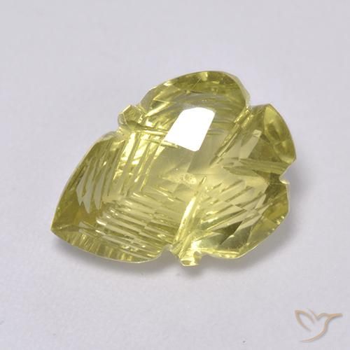 4.19ct Натуральный Светло-желтый Кварц, причудливая, Прозрачный