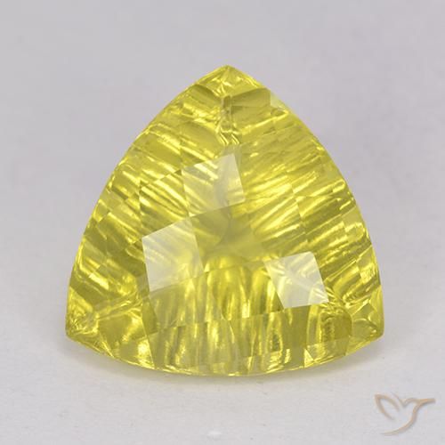 5.51ct Натуральный Шмель желтый Кварц, Триллион, Прозрачный