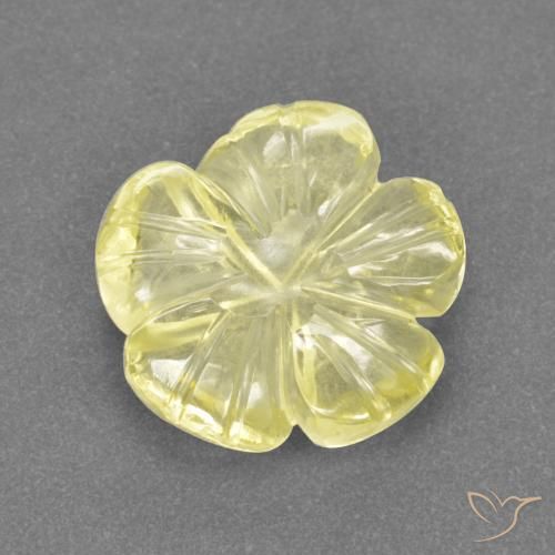 2.63ct Натуральный Лагуна желтая Кварц, Огранка Цветок, Прозрачный