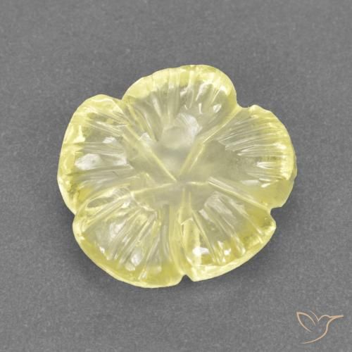 2.95ct Натуральный Лагуна желтая Кварц, Огранка Цветок, Прозрачный