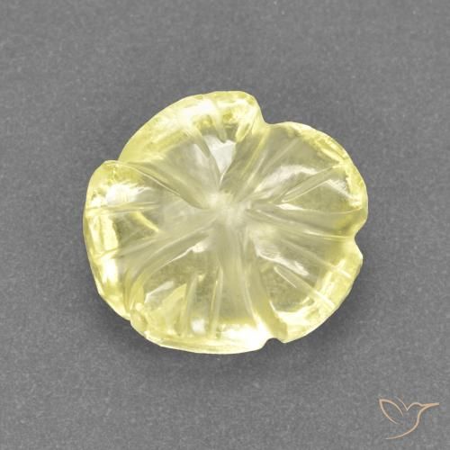 2.81ct Натуральный Средний желтый Кварц, Огранка Цветок, Прозрачный