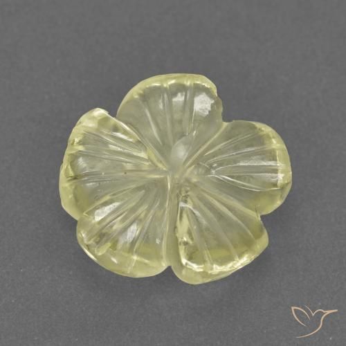 2.73ct Натуральный Лагуна желтая Кварц, Огранка Цветок, Прозрачный