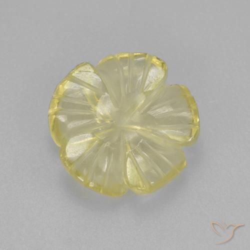 2.70ct Натуральный Лагуна желтая Кварц, Огранка Цветок, Прозрачный