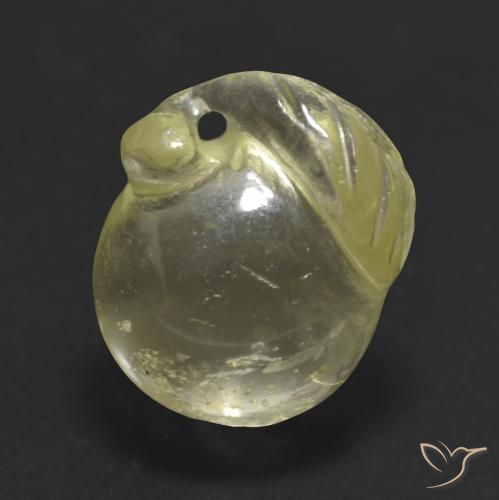 10.58ct Натуральный Средне-светло-желтый Кварц, причудливая, Прозрачный