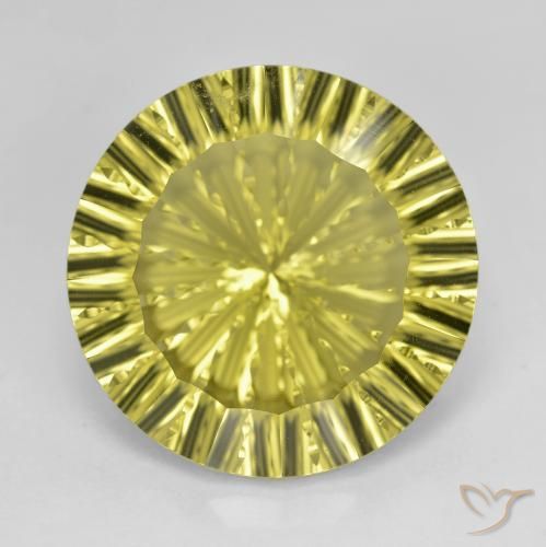 16.29ct Натуральный Светло-зеленый Кварц, Круглый, Чистота VVS