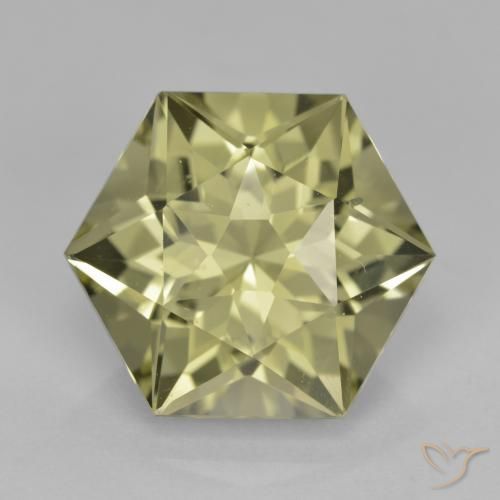 7.82ct Натуральный Светло-желтый Кварц, причудливая, Чистота VVS