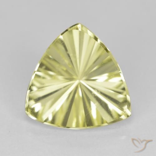 2.34ct Натуральный Зеленовато-желтый Кварц, Триллион, Чистота VVS