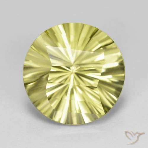 8.65ct Натуральный Средний желтый Кварц, Круглый, Чистота VVS