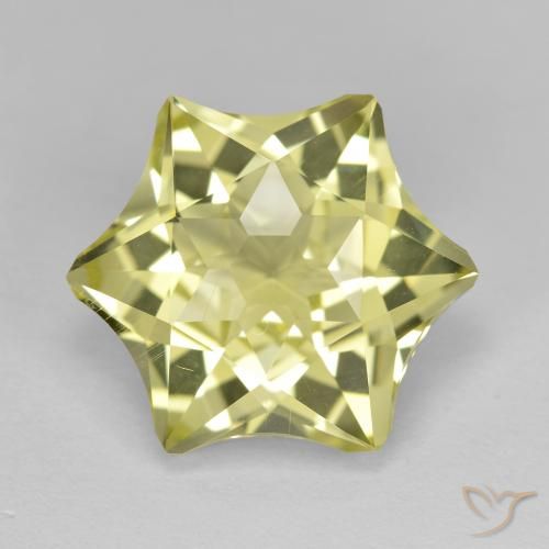 9.34ct Натуральный Зеленовато-желтый Кварц, причудливая, Чистота VVS