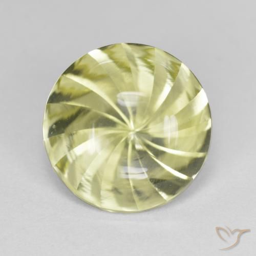 5.31ct Натуральный Средний желтый Кварц, Круглый, Прозрачный