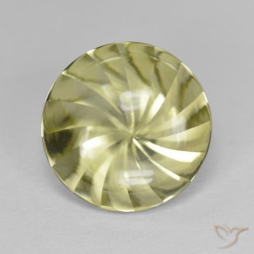 5.19ct Натуральный Средний желтый Кварц, Круглый, Прозрачный