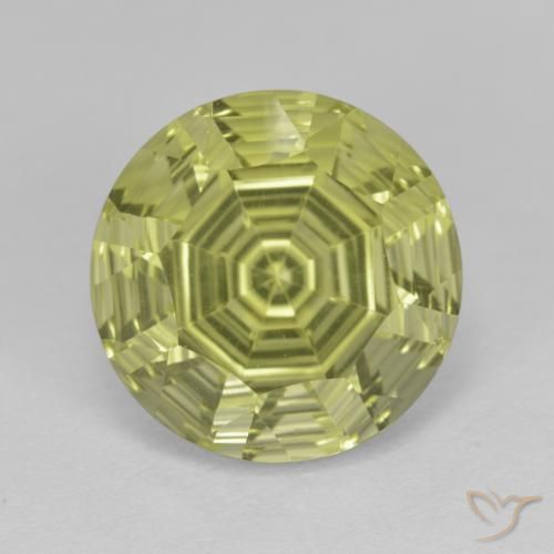 6.24ct Натуральный Средний желтый Кварц, Круглый, Прозрачный