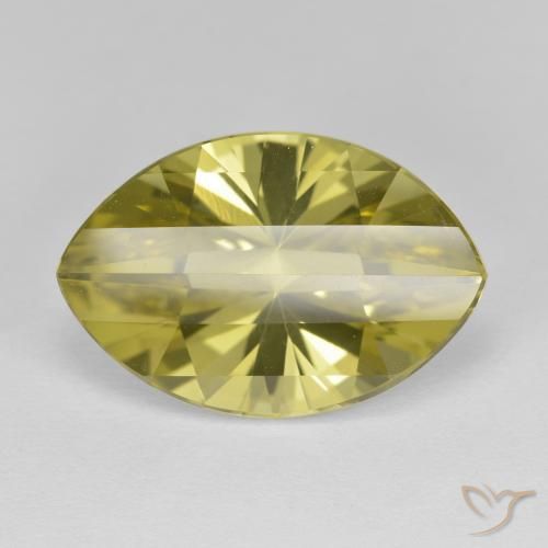9.97ct Натуральный Ананас желтый Кварц, Маркиза, Чистота VVS
