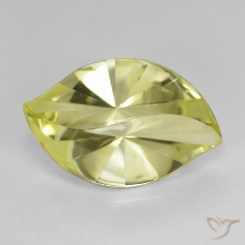 10.18ct Натуральный Лимонно-желтый Кварц, Маркиза, Чистота VVS