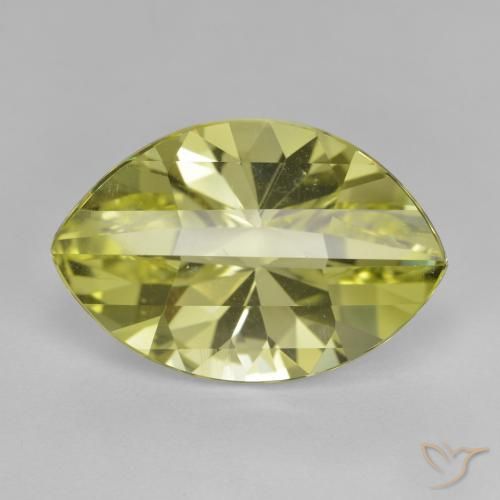9.48ct Натуральный Средний желтый Кварц, Маркиза, VVS-VS