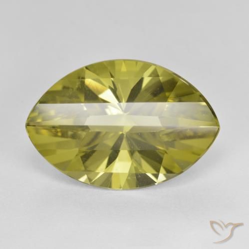 9.28ct Натуральный Ананас желтый Кварц, Маркиза, VVS-VS