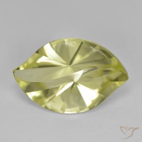 9.82ct Натуральный Средний желтый Кварц, Маркиза, VVS-VS