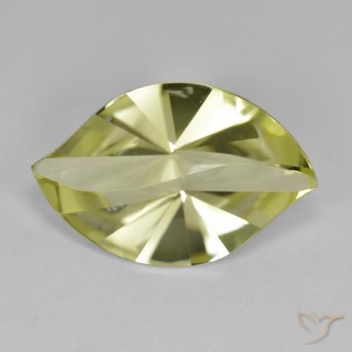 8.80ct Натуральный Средний желтый Кварц, Маркиза, Чистота VVS