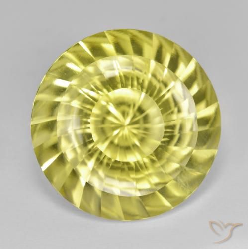 14.85ct Натуральный Лагуна желтая Кварц, Круглый, Чистота VVS
