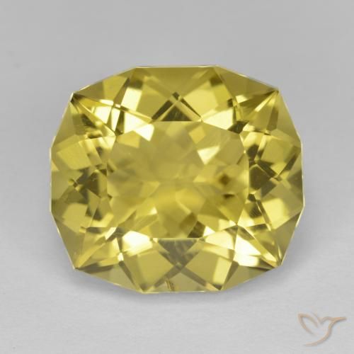 10.44ct Натуральный Светло-желтый шмель Кварц, Подушка, Чистота VS