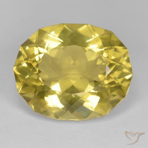 17.24ct Натуральный Горчично-желтый Кварц, причудливая, Чистота VS
