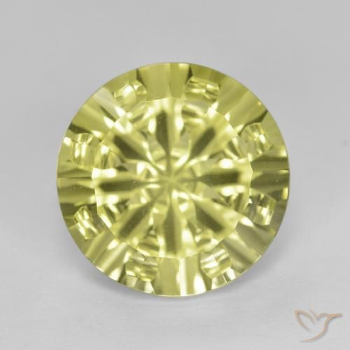 5.42ct Натуральный Средний желтый Кварц, Круглый, Чистота VVS