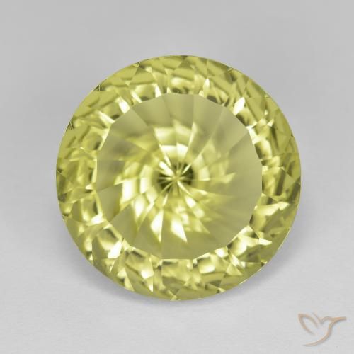 8.00ct Натуральный Лимонно-желтый Кварц, Круглый, Чистота VVS