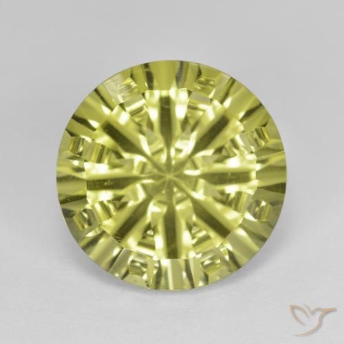 5.35ct Натуральный Средний желтый Кварц, Круглый, Чистота VVS