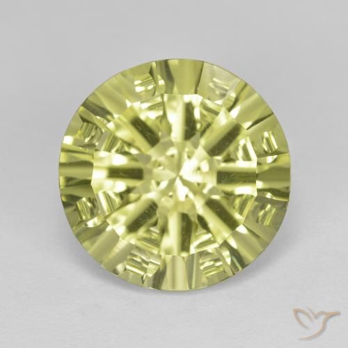 5.35ct Натуральный Лимонно-желтый Кварц, Круглый, Чистота VVS