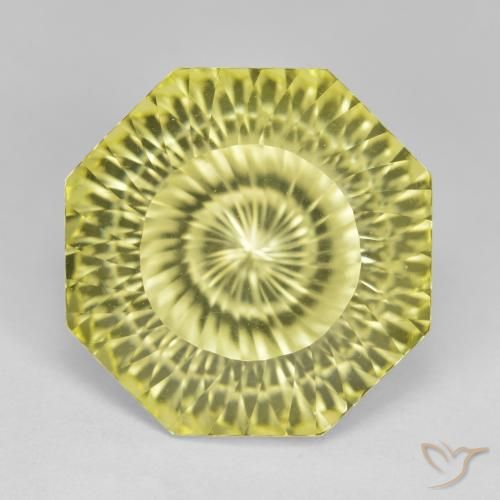 13.00ct Натуральный Средний желтый Кварц, Изумрудная огранка, Чистота VVS