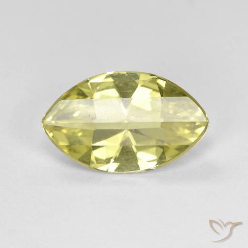 2.52ct Натуральный Светло-желтый ананас Кварц, Маркиза, Чистота VVS