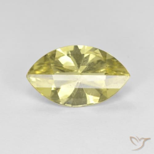 2.19ct Натуральный Светло-желтый Кварц, Маркиза, Чистота VVS, Photo A