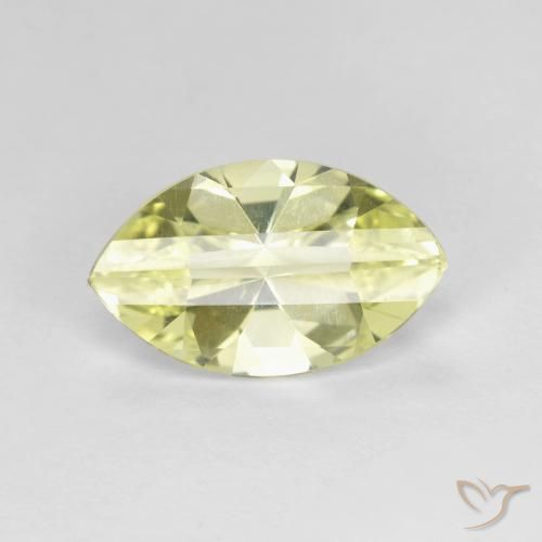 2.54ct Натуральный Лимонно-желтый Кварц, Маркиза, Чистота VVS