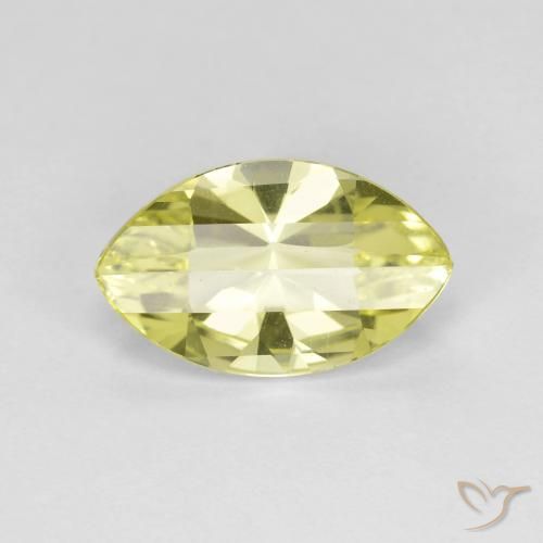 2.61ct Натуральный Лимонно-желтый Кварц, Маркиза, Чистота VVS
