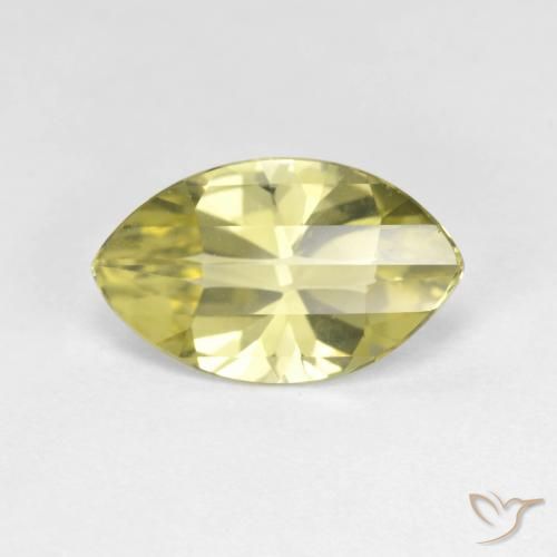 2.55ct Натуральный Ананас желтый Кварц, Маркиза, Чистота VVS