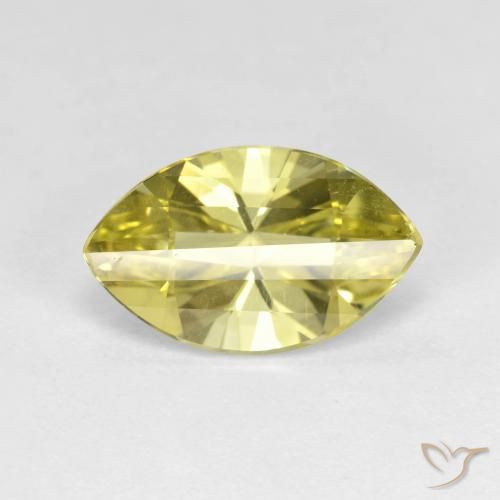 2.84ct Натуральный Светло-желтый Кварц, Маркиза, Чистота VVS