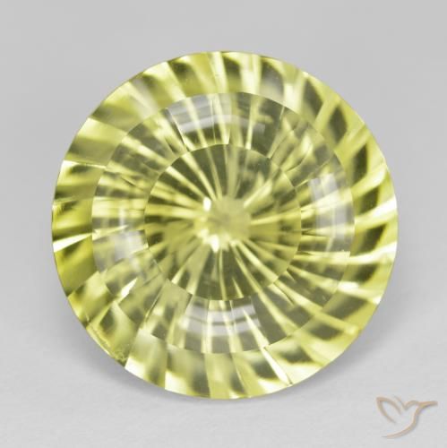16.42ct Натуральный Лимонно-желтый Кварц, Круглый, Чистота VVS