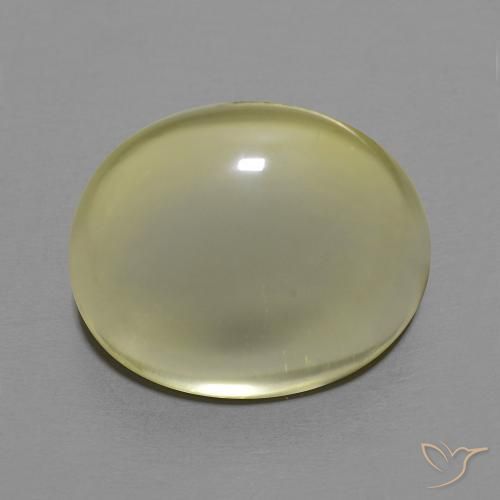 11.38ct Натуральный Светло-желтый Кварц, Овал, Прозрачный
